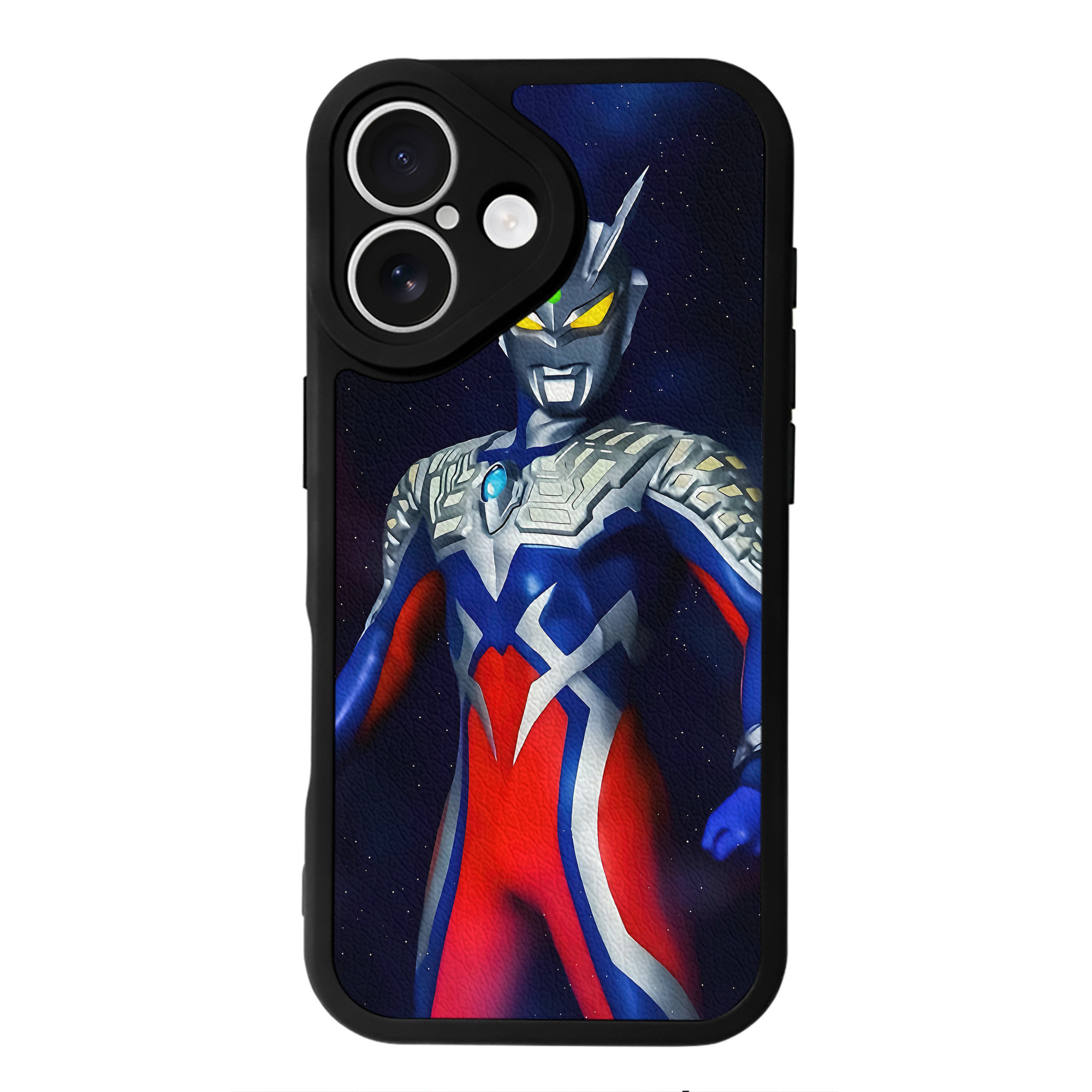（画像用） ウルトラマン Ultraman 【iPhone 16シリーズ対応】シリコンスマホケース（レザー調） 材質：シリコン